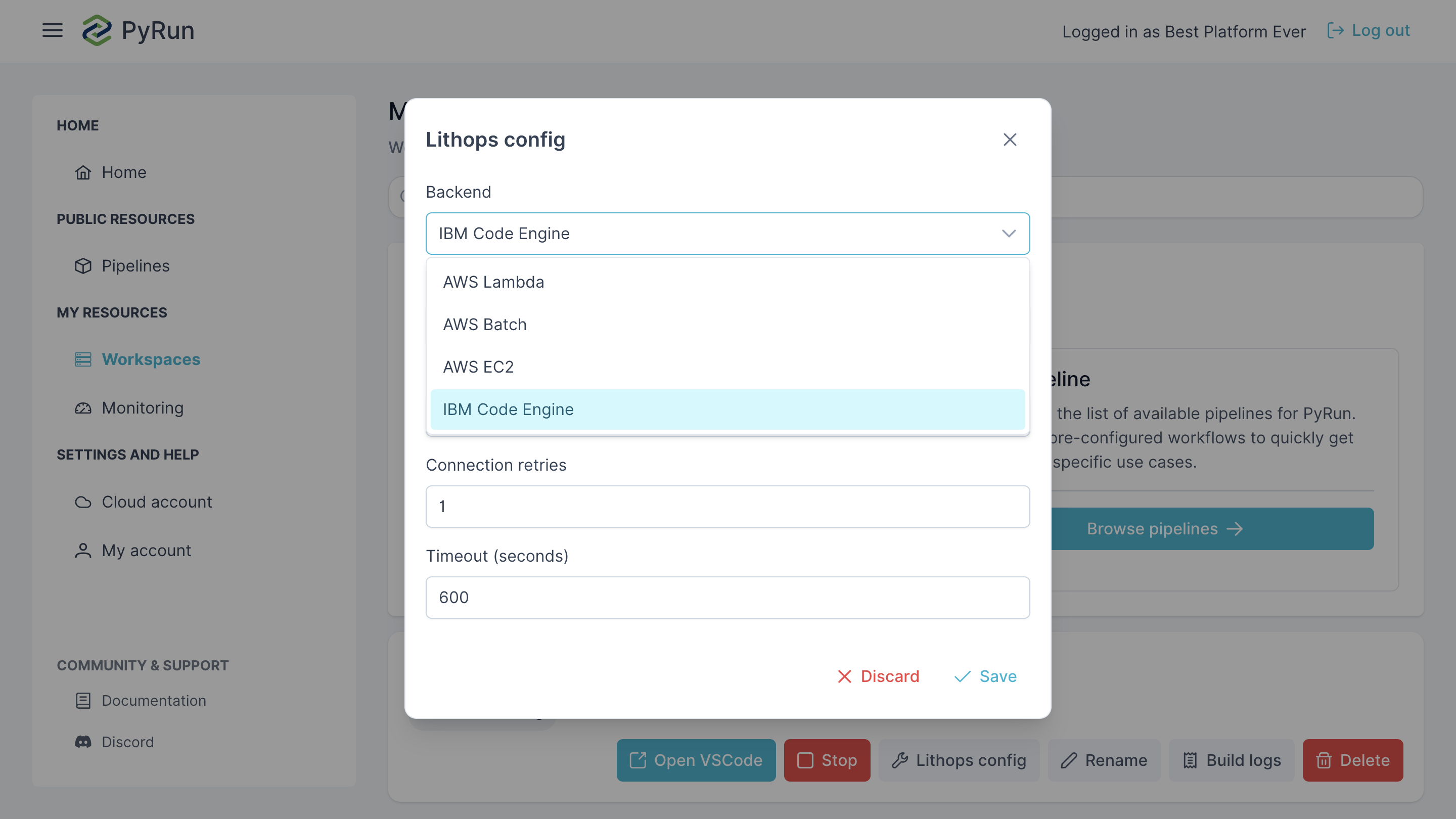 IBM Code Engine Support